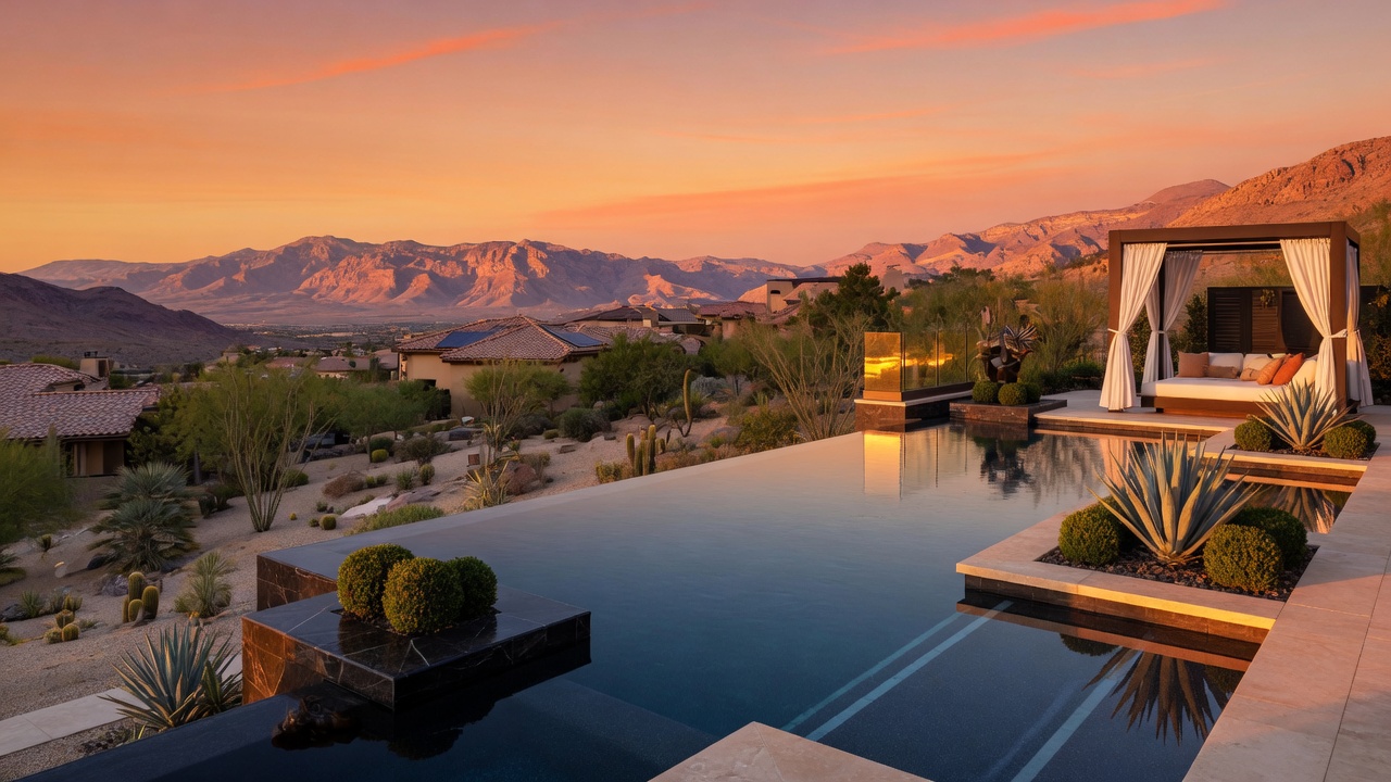 infinity pool cleaning — Henderson pool care in Whitney Ranch